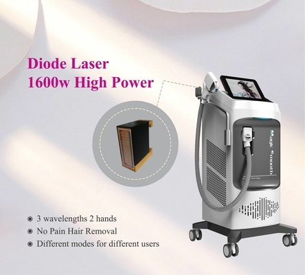 Mesin Sinar Laser 808nm/808+755+1064nm dengan Sistem Pendingin Angin+air+TEC